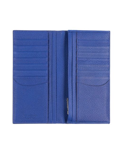 Ferragamo Blue Wallet Calfskin for men