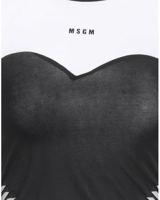 MSGM Black T-shirts