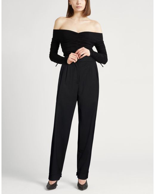 Drumohr Black Pants Virgin Wool, Polyamide, Elastane