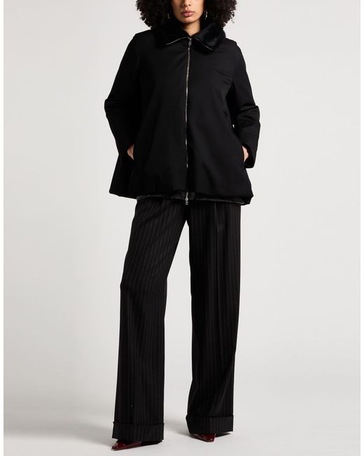 Herno Black Jacket Virgin Wool, Polyester