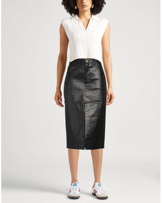 Jupe midi Kassl en coloris Black