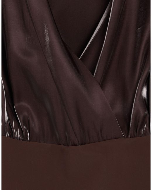 Cruna Brown Dark Bodysuit Modal, Polyester