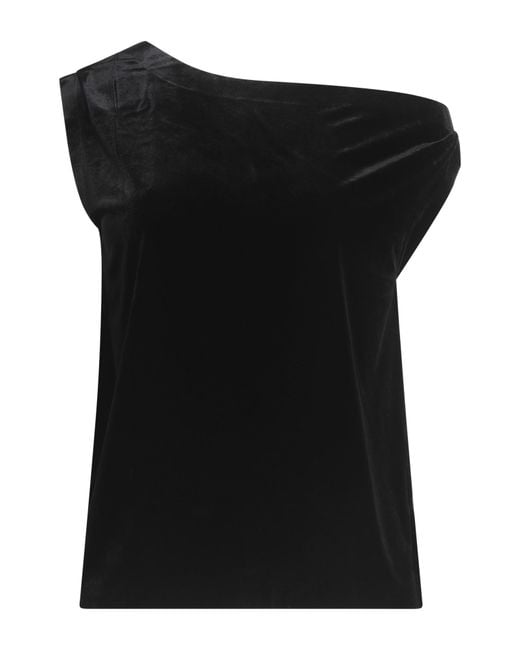 Norma Kamali Black Top Polyester, Elastane