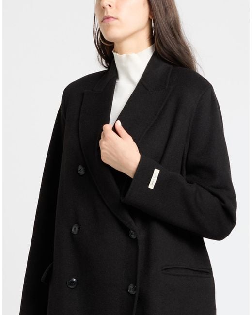 Paltò Black Coat Wool, Nylon