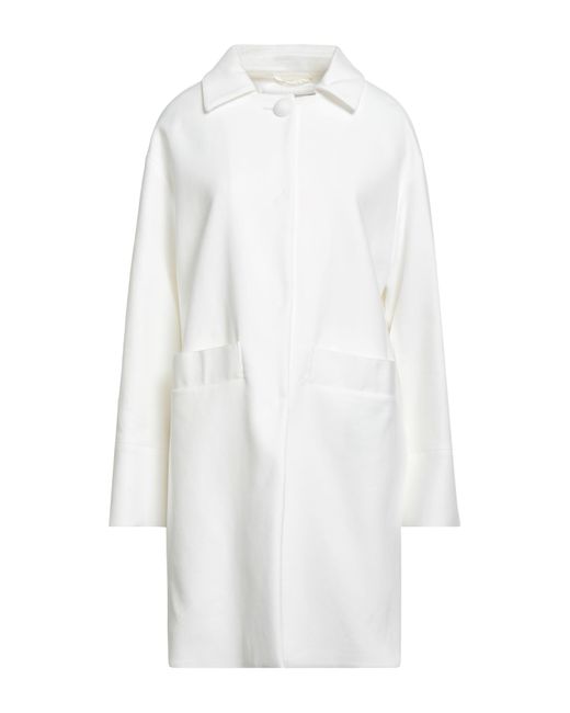 Herno White Overcoats & Trench Coats