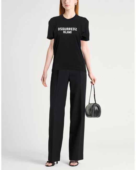 DSquared² Black T-Shirt Cotton