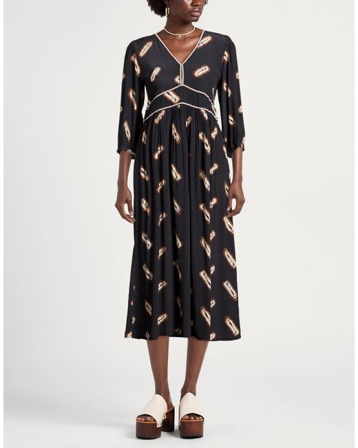 Ba&sh Black Midi Dress