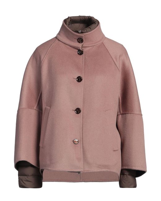 Moorer Pink Antique Rose Puffer Cashmere, Silk