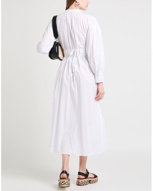 Alpha Studio White Maxi-Kleid