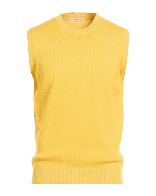 Kangra Yellow Sweater Wool for men