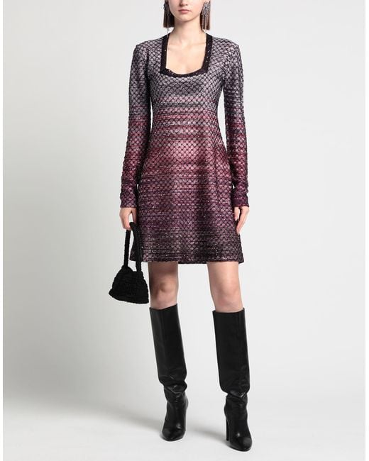Missoni Purple Mini Dress
