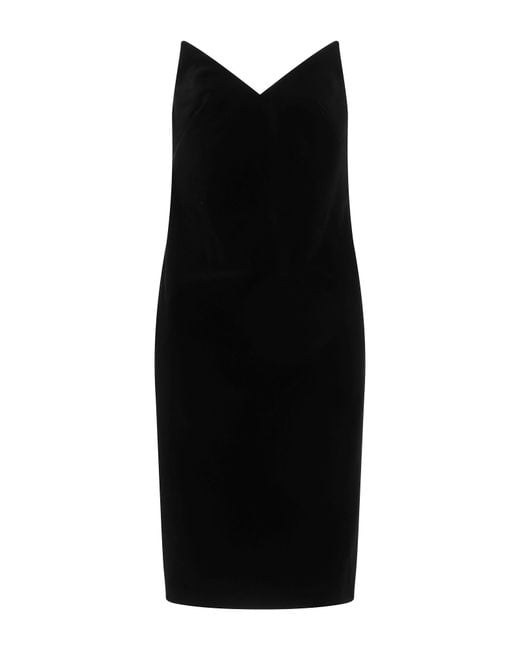 Loewe Black Midi Dress Cotton, Elastane