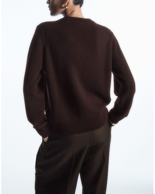 COS Brown Pure Cashmere Sweater