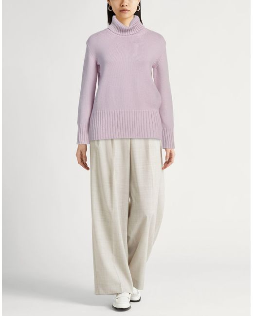 Fedeli Purple Rollkragenpullover