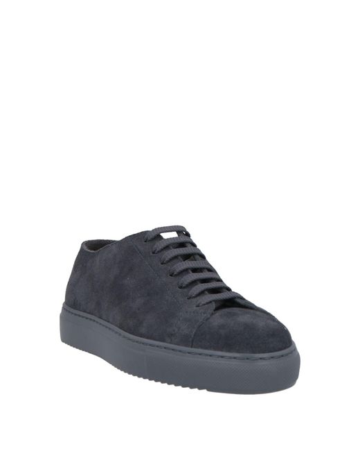 Doucal's Blue Sneakers Leather for men