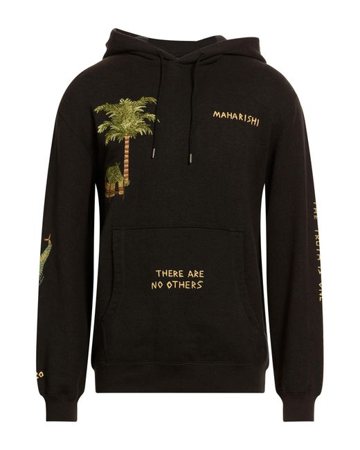 Maharishi Black Sweatshirt Hemp, Organic Cotton for men
