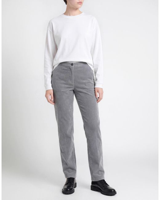 Diana Gallesi Gray Pants Polyester, Polyamide, Elastane