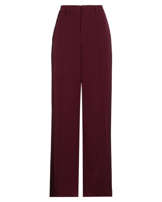 Liu Jo Red Better Pants Polyester, Elastane