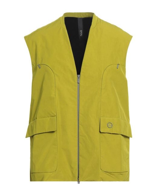 Hevò Green Vest Polyester, Cotton for men