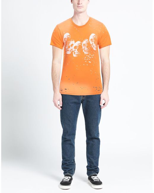 DOMREBEL Orange T-shirt for men