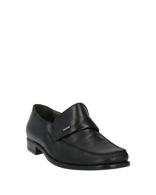 Moreschi Black Loafers Leather for men