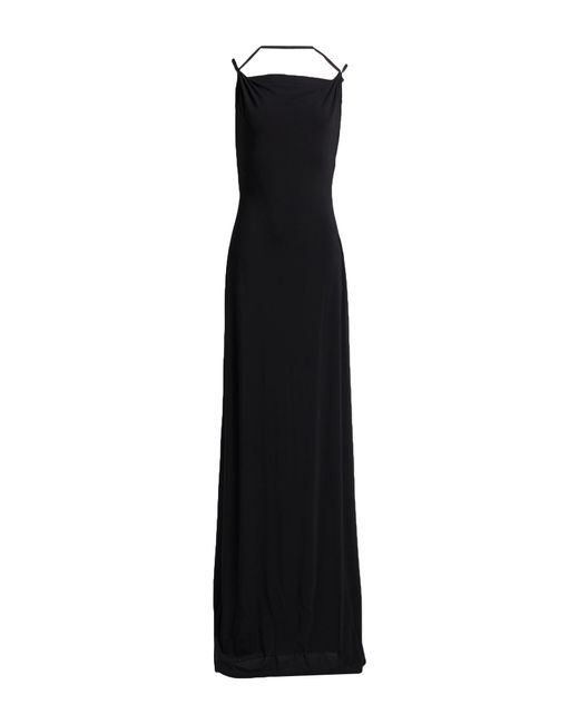 MARINE SERRE Black Maxi Dress Viscose, Elastane