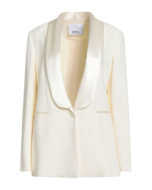 Erika Cavallini Semi Couture White Blazer