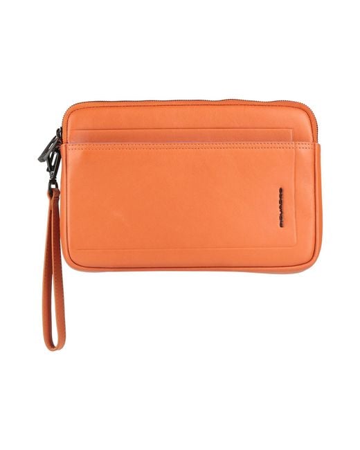 Piquadro Orange Handbag Cow Leather, Eva (Ethylene for men