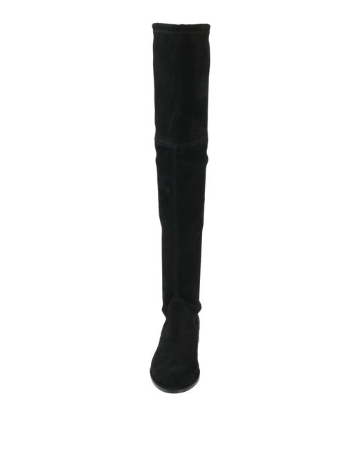 Stuart Weitzman Black Boot Leather
