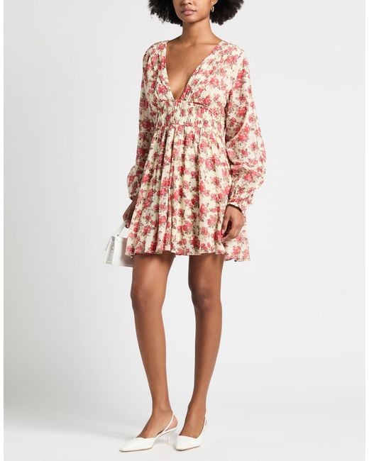 Free People Pink Mini Dress Cotton