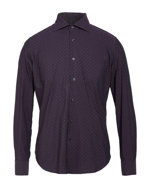 Agho Blue Shirt Cotton, Polyamide, Elastane for men