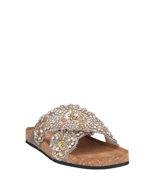 Strategia Brown Sandals Textile Fibers