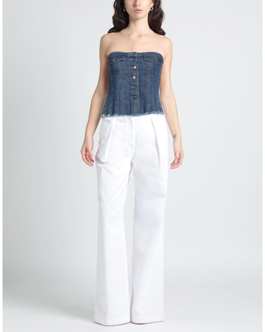 Soallure Blue Top Cotton