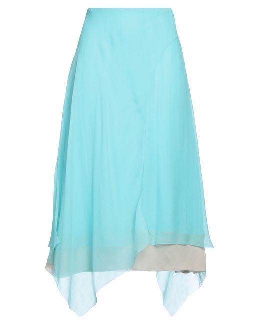 Fendi Blue Midi Skirt