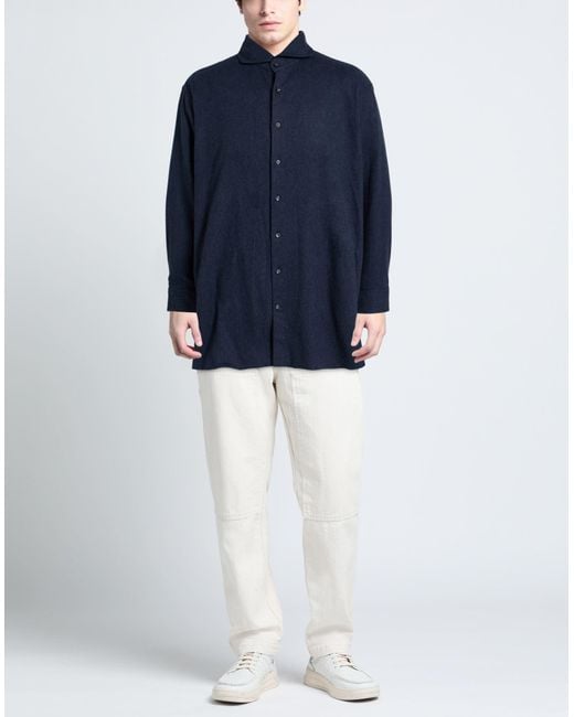 Camicia di Stenstroms in Blue da Uomo