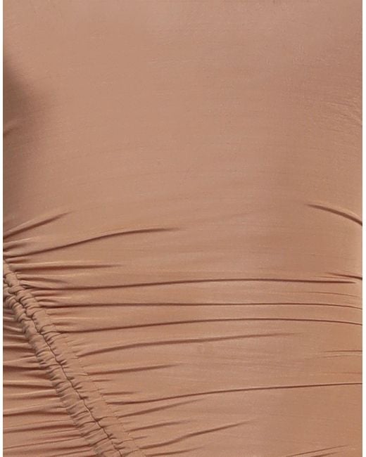 Matériel Brown Camel Mini Dress Polyester, Elastane