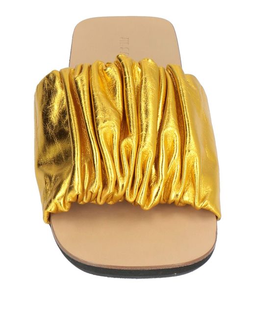 Jil Sander Yellow Sandals