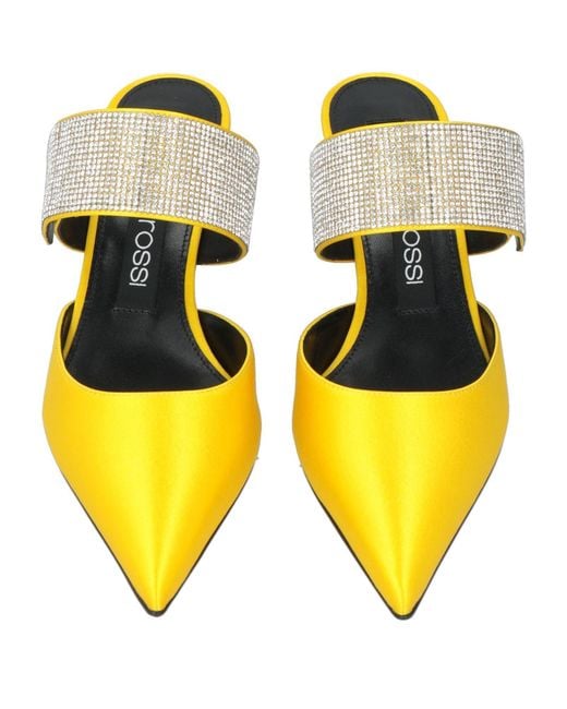 Sergio Rossi Yellow Mules & Clogs