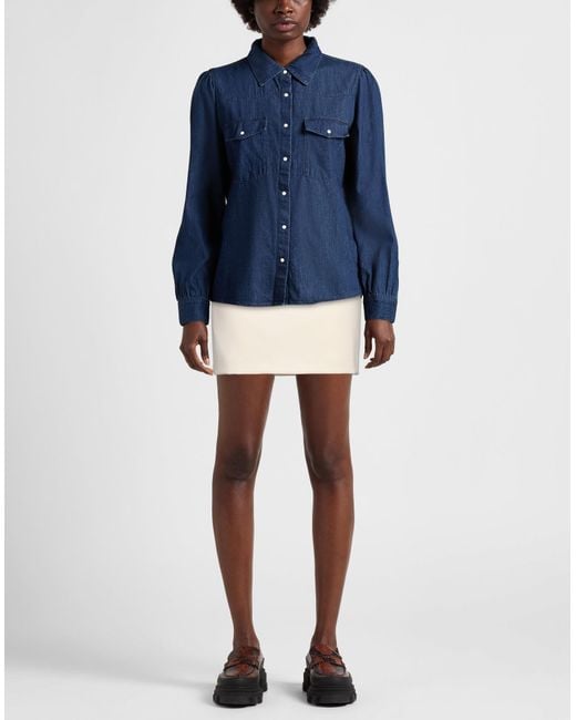 Blugirl Blumarine Natural Mini Skirt Polyester, Viscose, Elastane