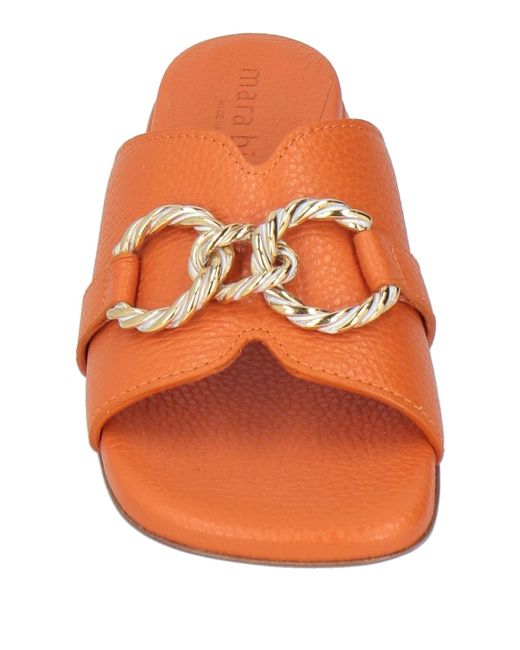 Mara Bini Orange Sandals