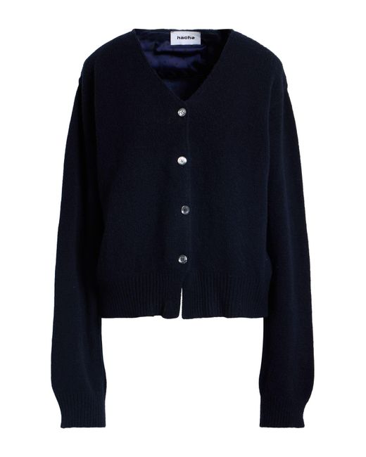 Hache Blue Midnight Cardigan Wool, Cashmere, Polyester