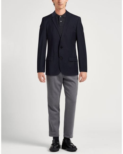 HUGO Blue Blazer Virgin Wool, Polyester, Elastane for men