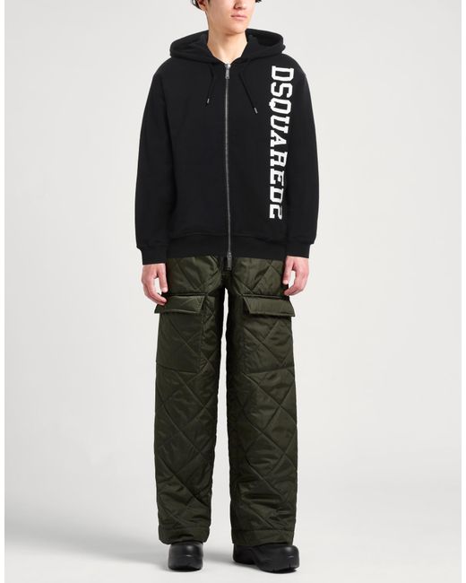 DSquared² Black Sweatshirt Cotton, Elastane for men