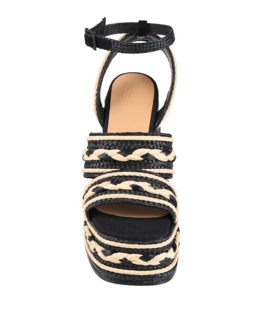 Castaner Black Espadrilles Textile Fibers