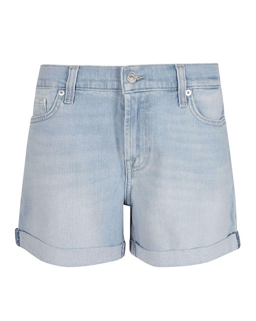 7 For All Mankind Blue Jeansshorts