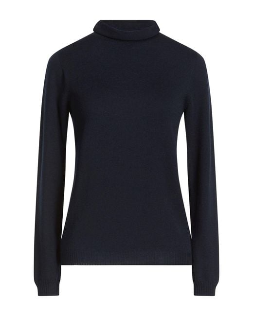 Gran Sasso Blue Turtleneck Virgin Wool
