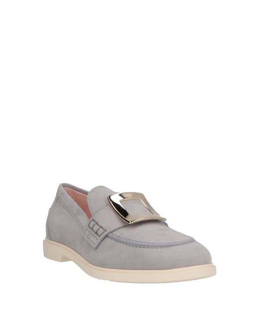 Roger Vivier Gray Light Loafers Leather