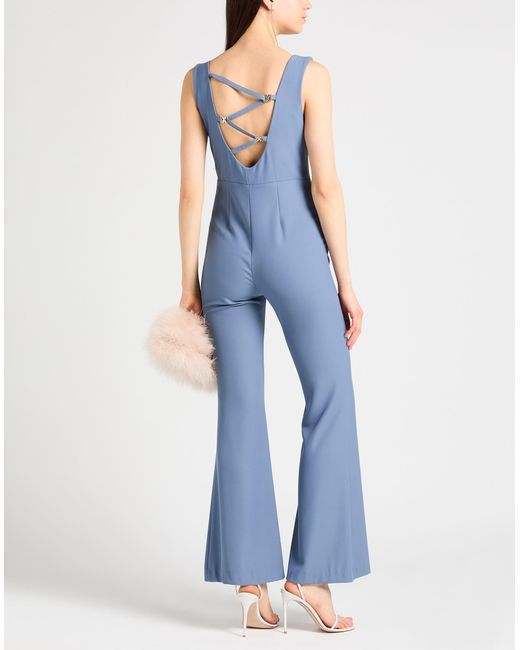 ViCOLO Blue Slate Jumpsuit Polyester, Elastane