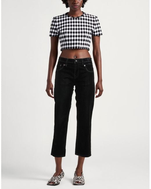 R13 Black Pants Cotton, Viscose, Elastane