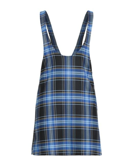 ViCOLO Blue Mini Dress Polyester, Viscose, Elastane